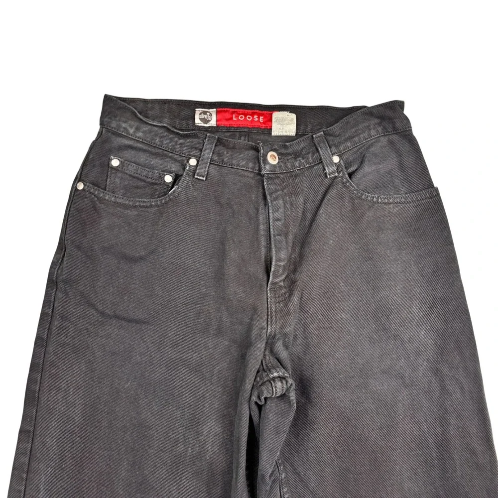 Levis SilverTab Loose Fit Jeans Black Baggy Denim W31 L32 Vintage Style Y2K